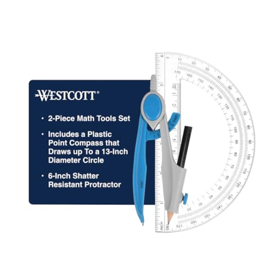Compass and Protractor Math an – обзор и цена Compass Geometry Set