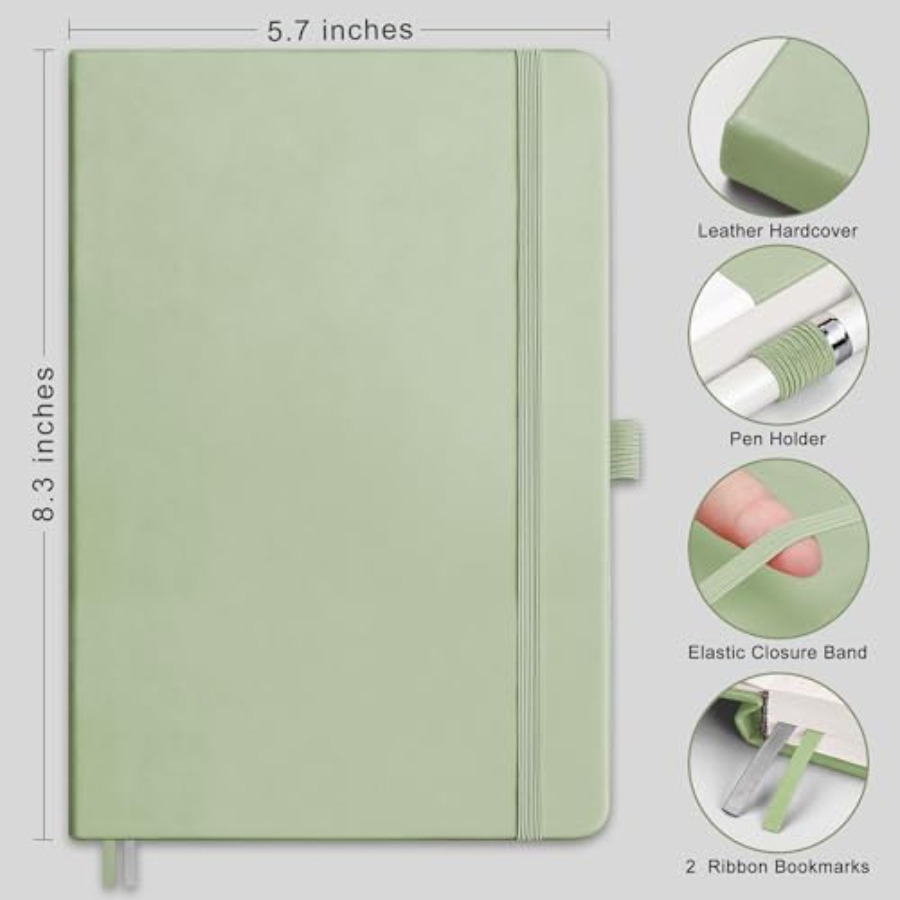 Dotted Journal Notebook, 320 N – обзор и цена Journal Leather Hardcover