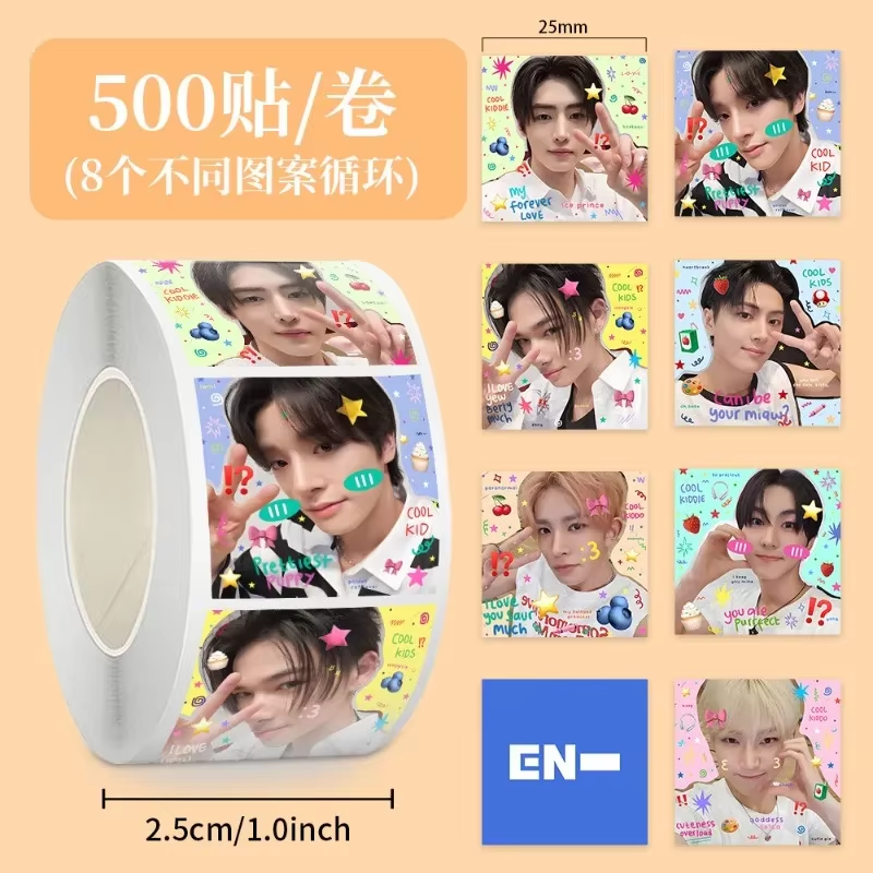 500Pcs ENHYPENS Polaroid & ID  – обзор и цена Washi Tape Set