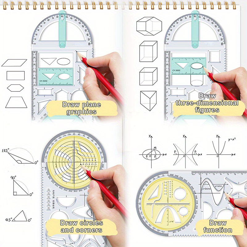For School Multifunctional Pri – обзор и цена Compass Geometry Set