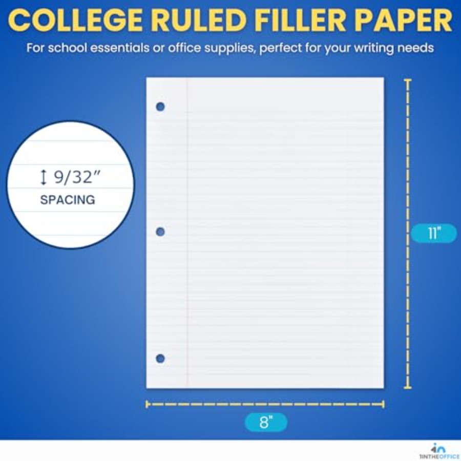 Loose Leaf Paper College Ruled – обзор и цена Paper Punch 3 Hole