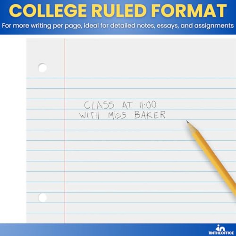 Loose Leaf Paper College Ruled – обзор и цена Paper Punch 3 Hole