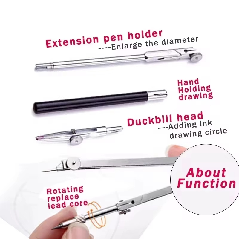 Stainless Steel Multifunctiona – обзор и цена Compass Geometry Set