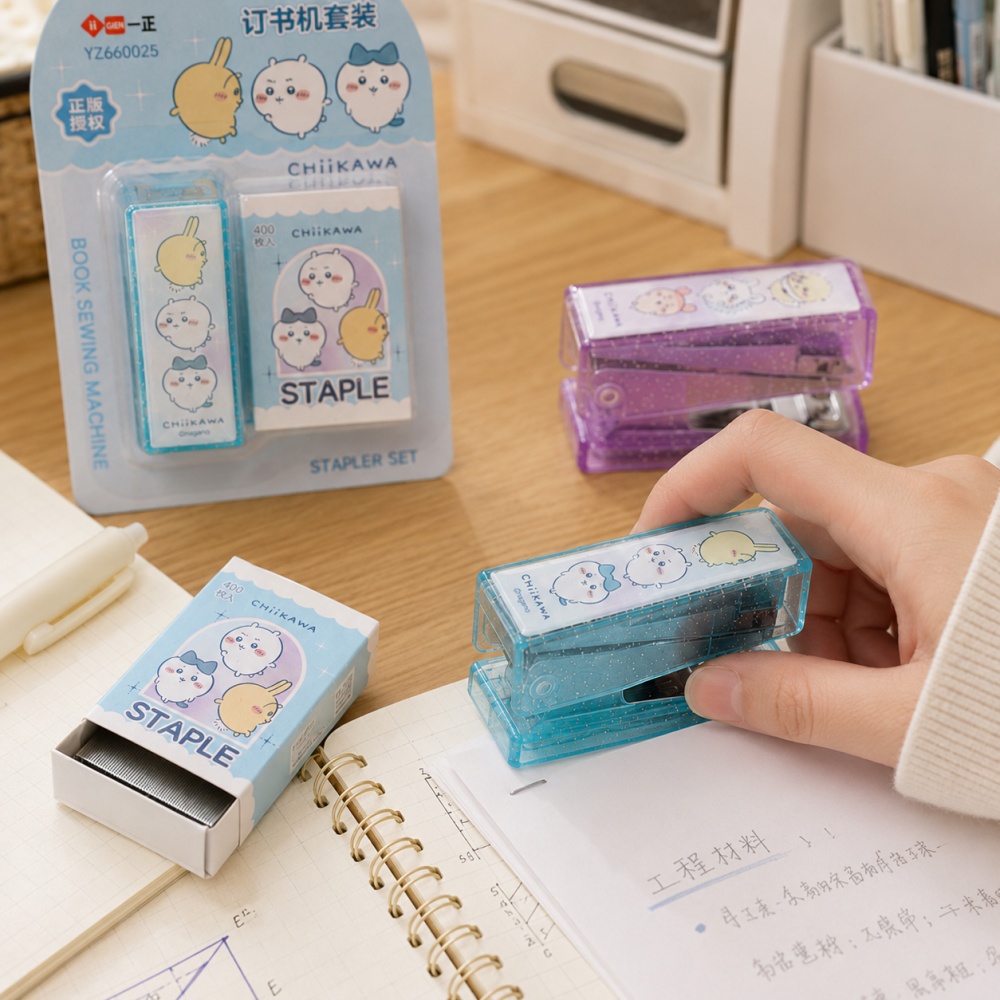 Genuine Chiikawa Stapler Set D – обзор и цена Office Supply Office Stationery Items