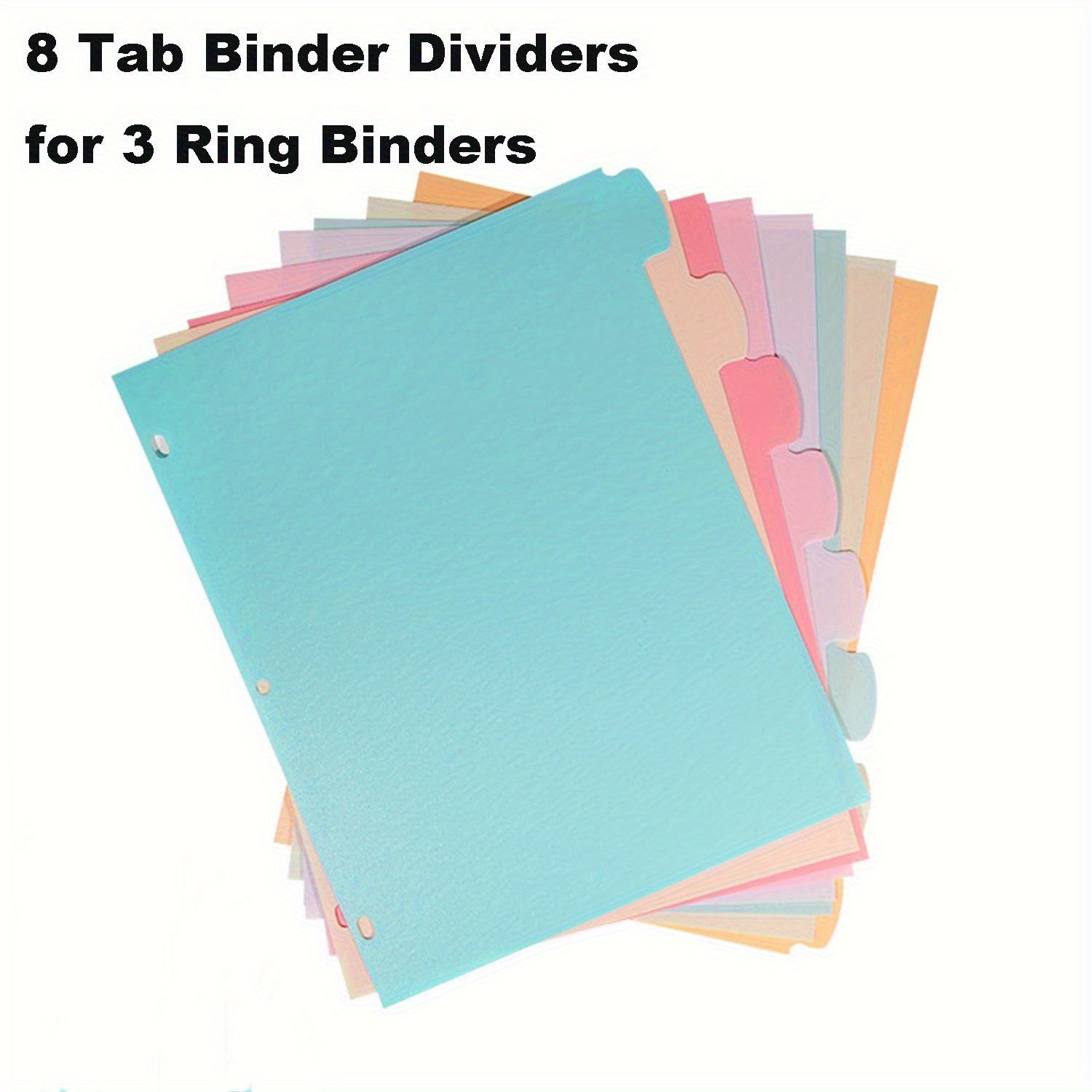 8 Tab Binder Dividers for 3 Ri – обзор и цена Index Tab Divider