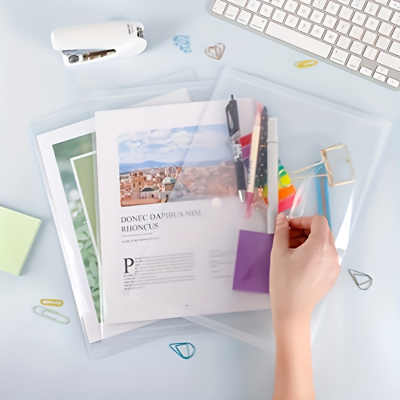 10pcs Transparent A4 Folders C – обзор и цена Is Stationery Office Supply