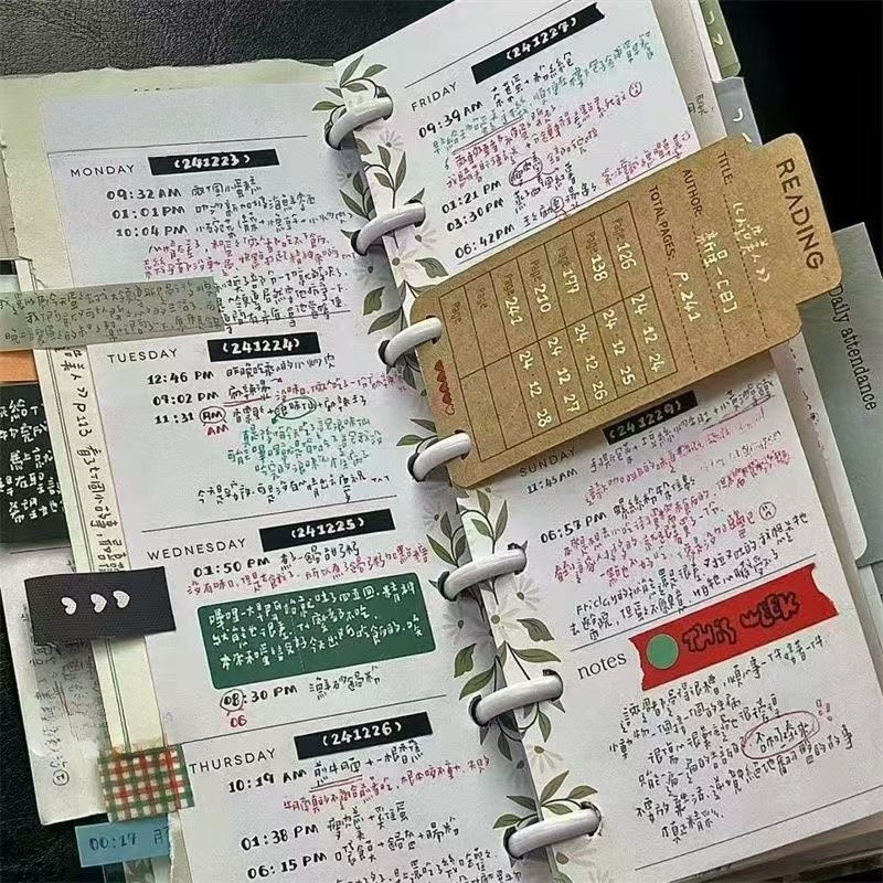 Slim Type Mushroom Hole Loose  – обзор и цена Planner Weekly Budget