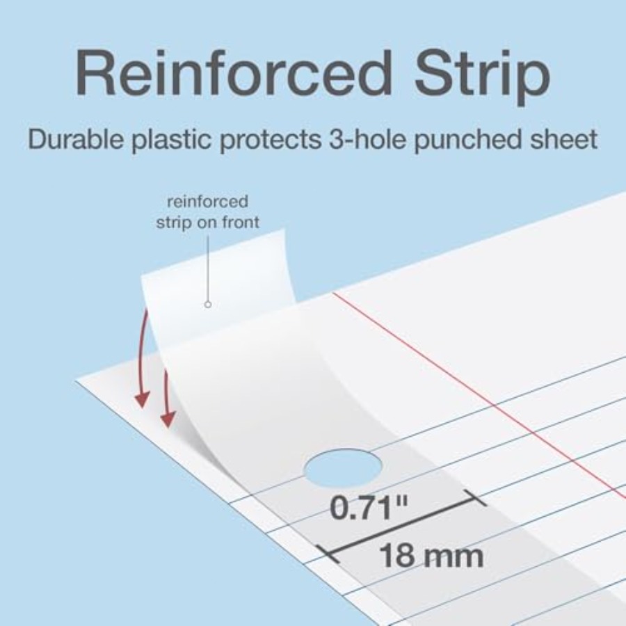 Reinforced Filler Paper, 8.5 x – обзор и цена Paper Punch 3 Hole