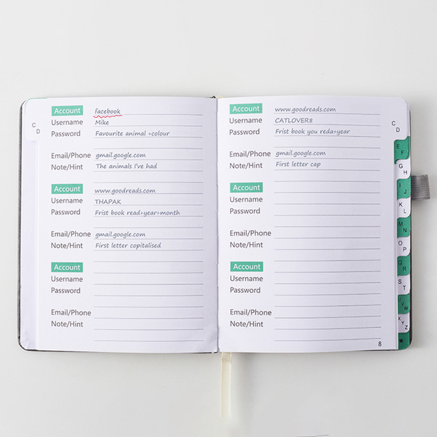 1pc Compact Password Keeper Bo – обзор и цена Index Tab Divider