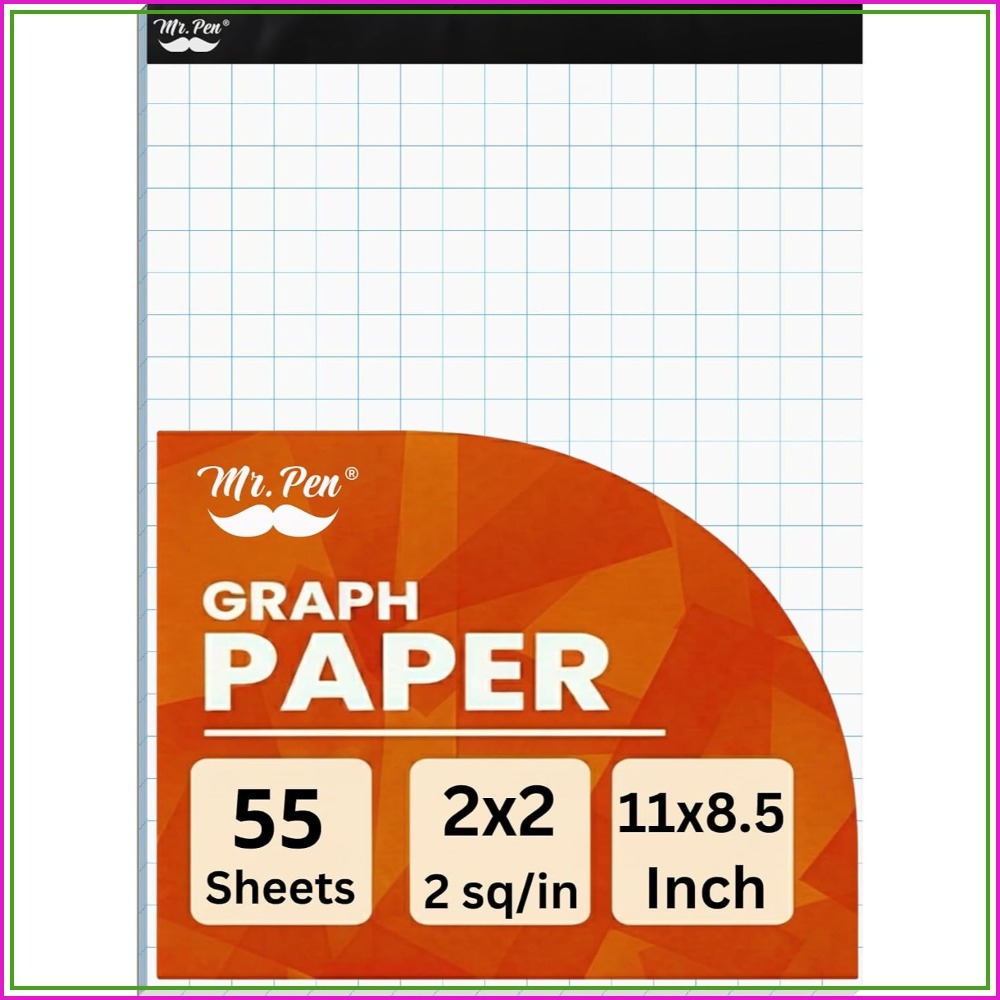 Graph Paper Pad, 8.5x11 Inches – обзор и цена Graph Paper Pad