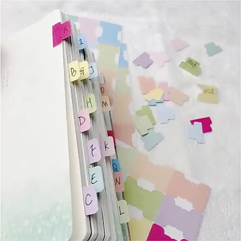 Colorful Sticky Index Tabs - W – обзор и цена Index Tab Divider