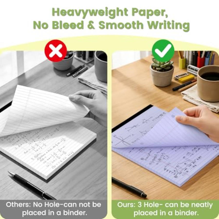 Legal Pads 8.5x11, Purple Lega – обзор и цена Paper Punch 3 Hole