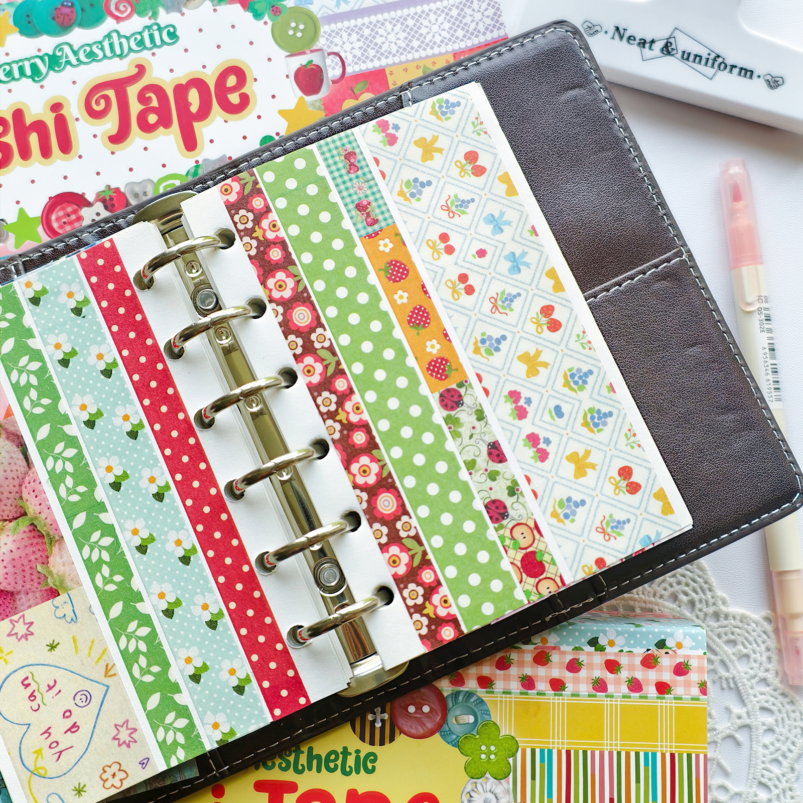 Random Cover 35 Rolls Aestheti – обзор и цена Washi Tape Set
