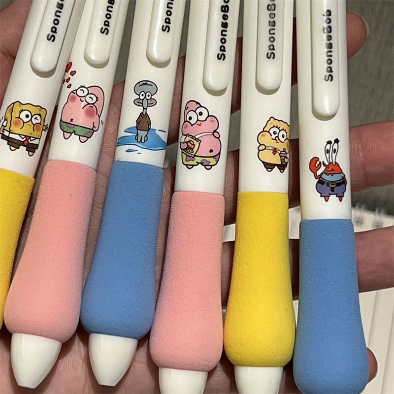 Kawaii Anime SpongeBob Press G – обзор и цена Gel Ink Pen Set