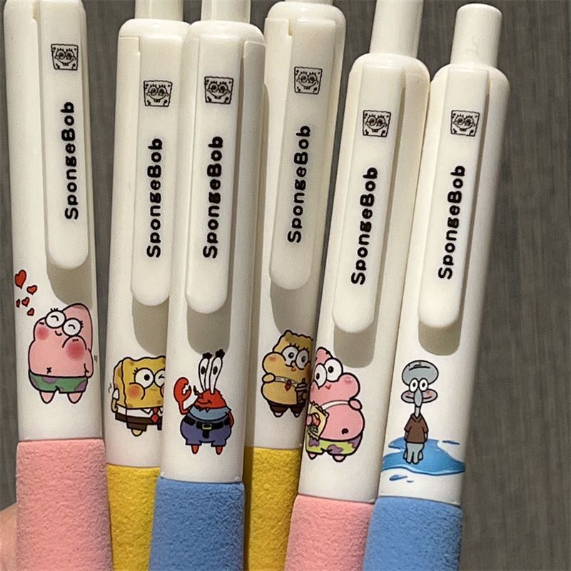 Kawaii Anime SpongeBob Press G – обзор и цена Gel Ink Pen Set